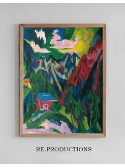 Постер Die Klosterser Berge - Ernst Ludwig Kirchner