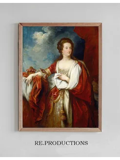 Постер Elizabeth,Countess of Effingham - Benjamin West