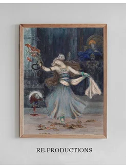 Постер Salomé Dancing Before the Head of - Gustave Moreau