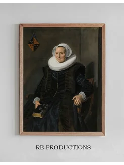 Постер Portrait of Maritge Claesdr Vooght - Frans Hals