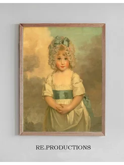 Постер Miss Charlotte Papendick as a Child - John Hoppner