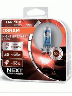 Автолампа H4 12V 60/55W 64193NL-HCB P43t (box 2шт.) OSRAM 273335539 купить за 2 844 ₽ в интернет-магазине Wildberries