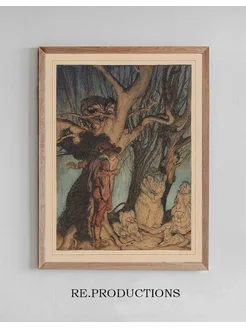 Постер Grimm’s Little brother & little - Arthur Rackham