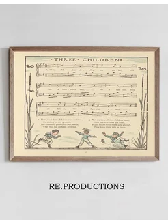 Постер Three Children - Walter Crane