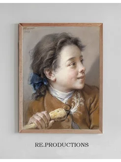 Постер Boy with a Carrot - François Boucher