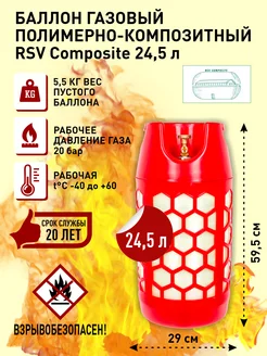 Композитный баллон 24л