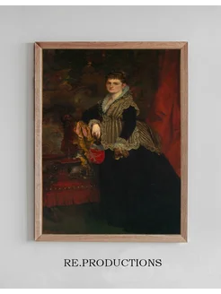 Постер Portrait of Wilhelmine Keller - Ferdinand Keller