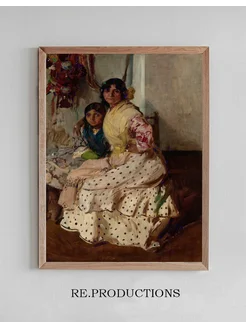 Постер Pepilla the Gypsy and Her Daughter - Joaquín Sorolla