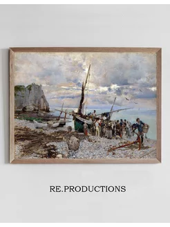 Постер RETURN OF THE FISHING BOATS - Giovanni Boldini