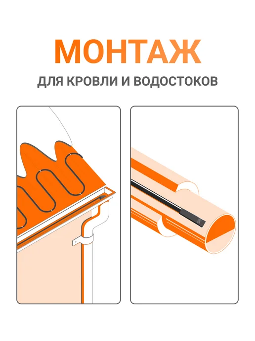 Тепло и Точка Греющий кабель 6 м 24 Вт м с UV, на отрез, 7 м, 24 Вт, фото 5