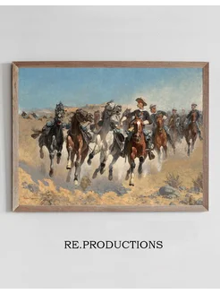 Постер Dismounted,the Fourth Troopers - Frederic Remington