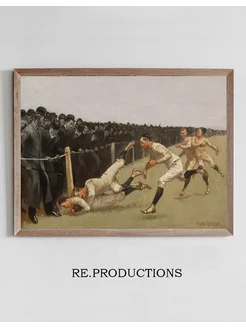 Постер Touchdown, Yale vs. Princeton - Frederic Remington