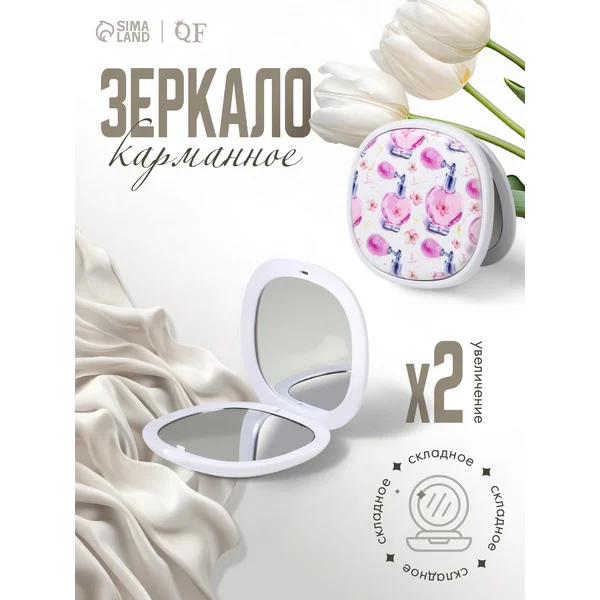 Зеркало складное Флаконы, 7,5×7,5 см