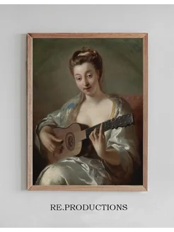 Постер The Guitar Player - Jean-François de Troy