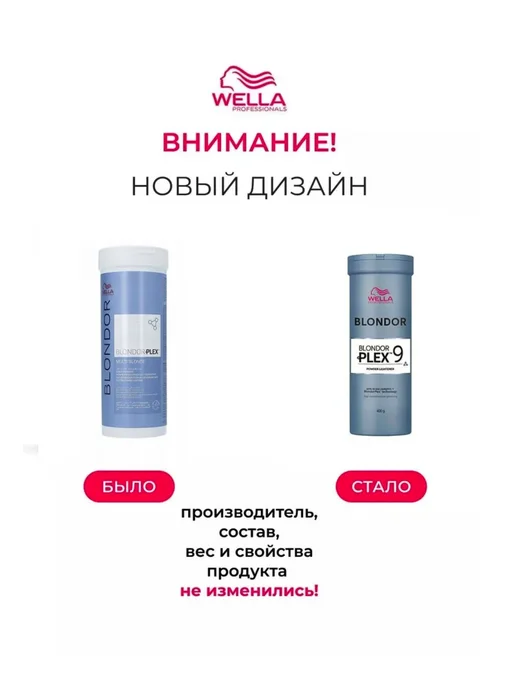 WELLA PROFESSIONALS Пудра обесцвечивающая Blondor Plex 800г, 400 г, фото 2