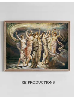 Постер The Pleiades - Elihu Vedder