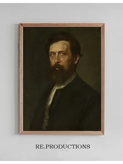 Постер Portrait of Arnold Bocklin - Franz von Lenbach