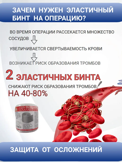 ЛПП Фарм Эластичный бинт медицинский 5м x 10см, 5 м, фото 3
