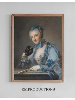 Постер Portrait of Madame Royer - Jean-Marc Nattier