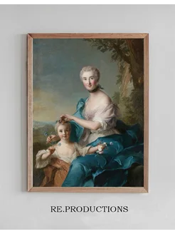 Постер Portrait of Madame Crozat de - Jean-Marc Nattier