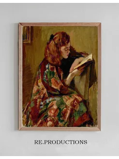 Постер Girl Reading - Magnus Enckell