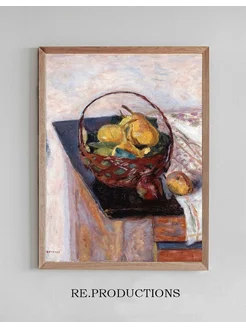 Постер The Basket of Fruit - Pierre Bonnard