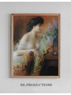 Постер Femme au bouquet de lilas - Delphin Enjolras