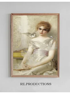 Постер Portrait de jeune femme - Vittorio Matteo Corcos