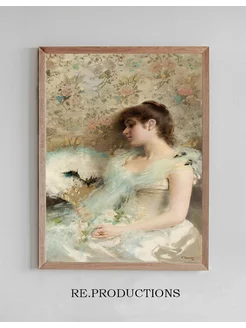 Постер Girlwith hummingbirds - Vittorio Matteo Corcos