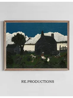 Постер Cabin in the Cotton - Horace Pippin