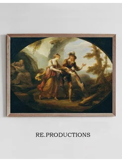 Постер Miranda und Ferdinand - Angelica Kauffmann