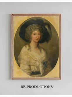 Постер Portrait of Baroness Von Bauer - Angelica Kauffmann