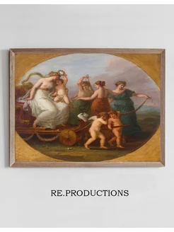 Постер The Triumph of Venus with the - Angelica Kauffmann