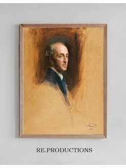 Постер Study portrait of Baron - Philip Alexius de László