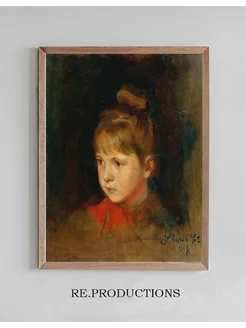 Постер A Blonde Girl with red - Philip Alexius de László