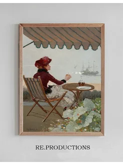 Постер Seaside Café - Jean Béraud