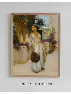 Постер Woman of Algiers on a - Frederick Arthur Bridgman