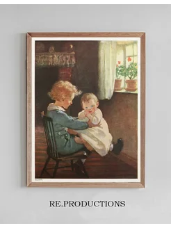 Постер So Diamond sat down again - Jessie Willcox Smith