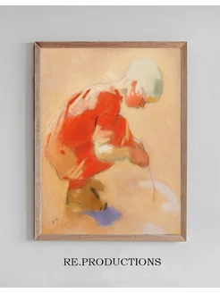 Постер Girl On The Sand - Helene Schjerfbeck