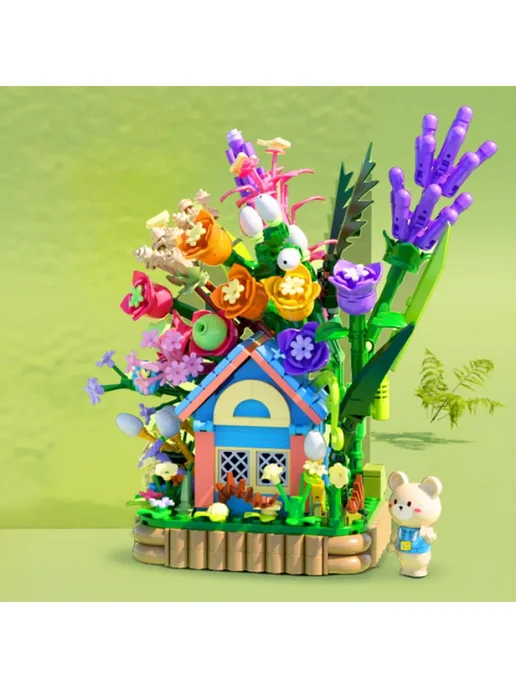 LEGO Конструктор Лесная хижина маленького медвежонка, голубой, фото 5