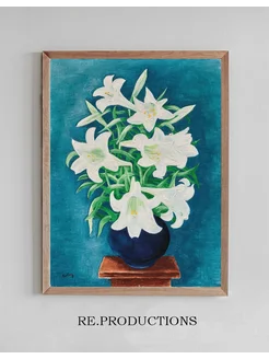 Постер Vase de lys - Moïse Kisling