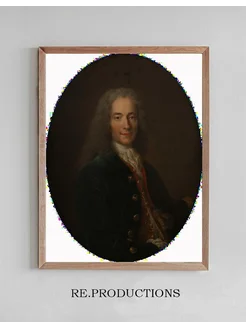 Постер Portrait de Voltaire - Nicolas de Largillière