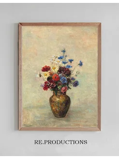 Постер Flowers in a Vase - Odilon Redon