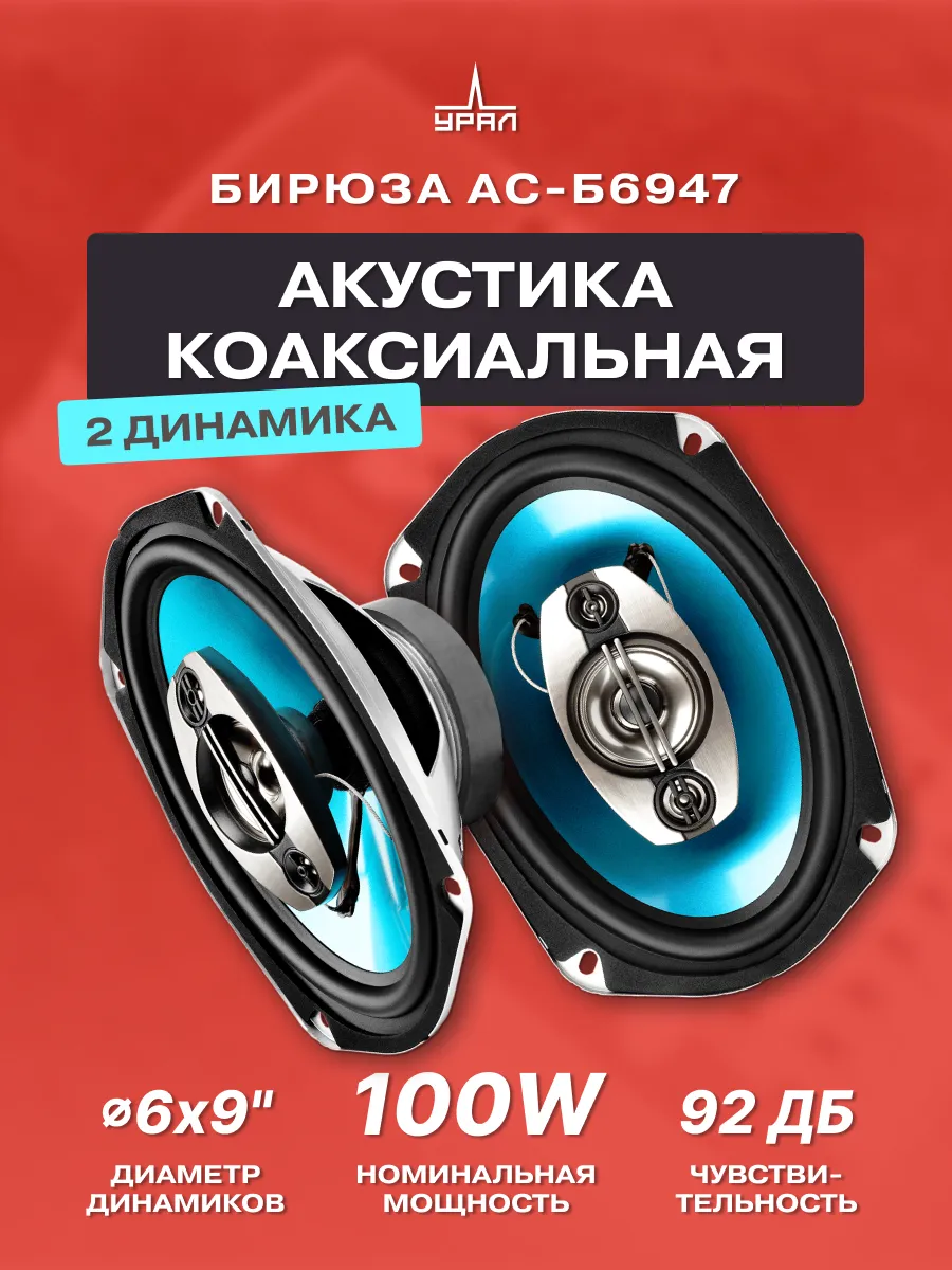 Колонки автомобильные Бирюза АС-Б6947