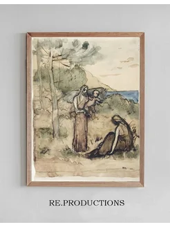 Постер Fisherman’s Family - Pierre Puvis de Chavannes