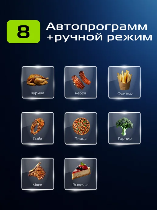 red solution Аэрогриль электрический 2 тэна конвекция Turbo Cycle W260, красный, фото 3