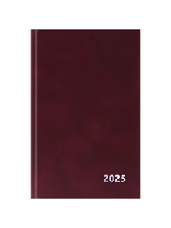 Ежедневник датированный бумвинил А5 168л бордовый 273972663 купить за 190 ₽ в интернет-магазине Wildberries