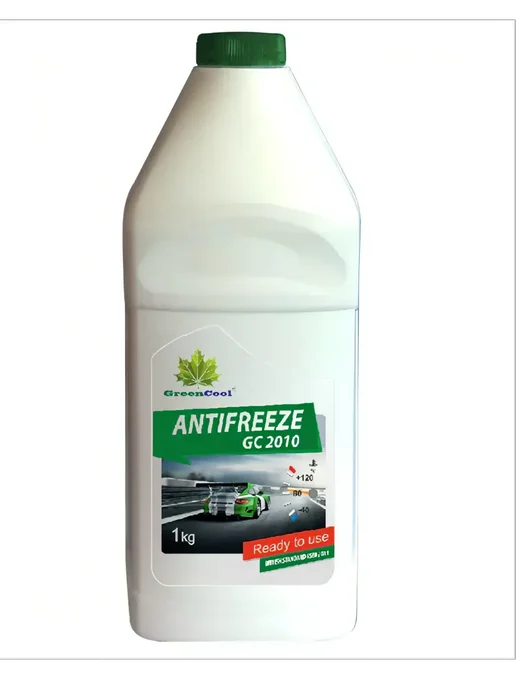 GREENCOOL Антифриз GC 2010 готовый зеленый, G11, 5кг, 1 кг, фото 2