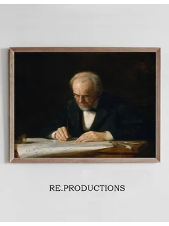 Постер The Writing Master - Thomas Eakins