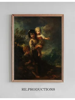 Постер Cottage Children (The Wood - Thomas Gainsborough